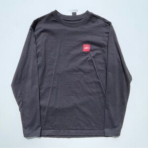 The North Face Men's Distressed Long Sleeve T-Shirt Medium Black Big Spell Out